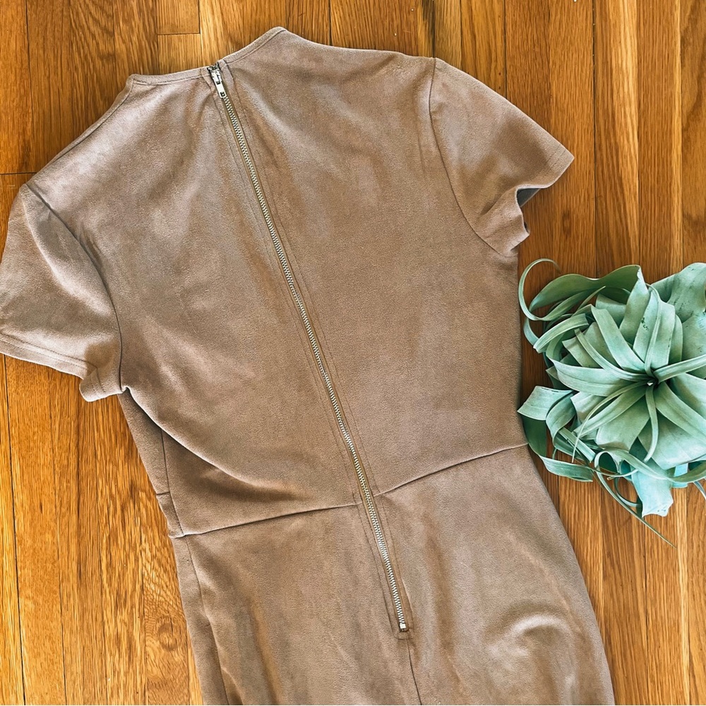 Brown Zip Up Velvet Jumpsuit